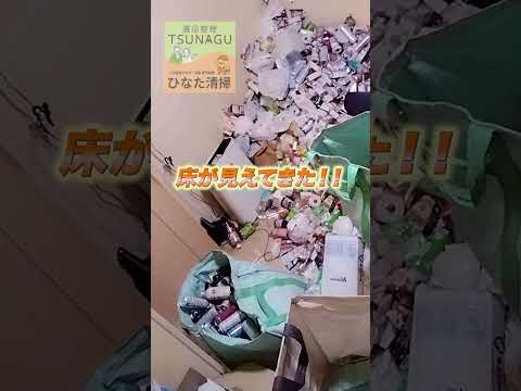 【ゴミ屋敷】高く積み上がったゴミを一気にお片付け #ひなた清掃 #遺品整理TSUNAGU #お片付け #ゴミ屋敷